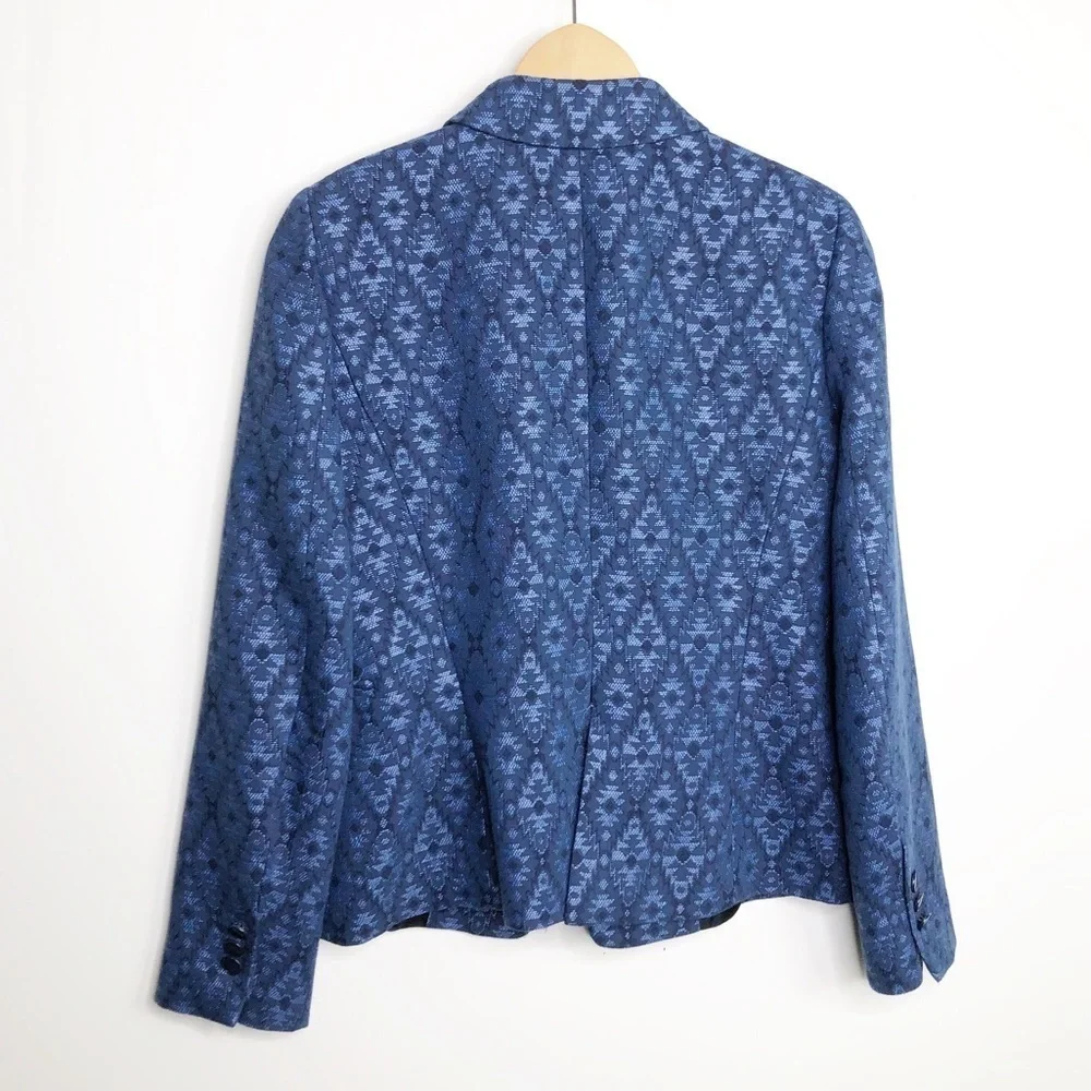 𝅺Zara basic Navy blue one button closure blazer
